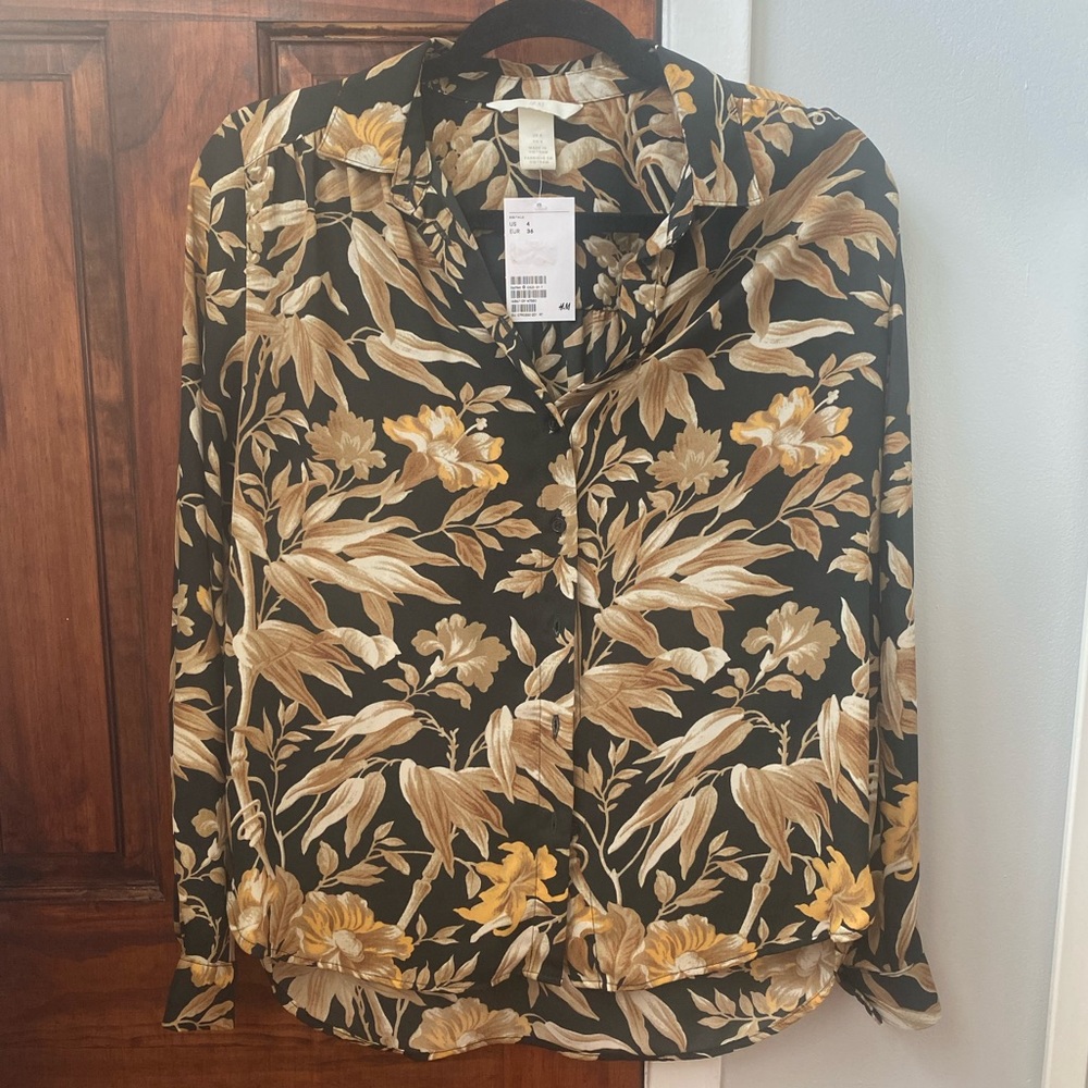 H&M button up blouse
